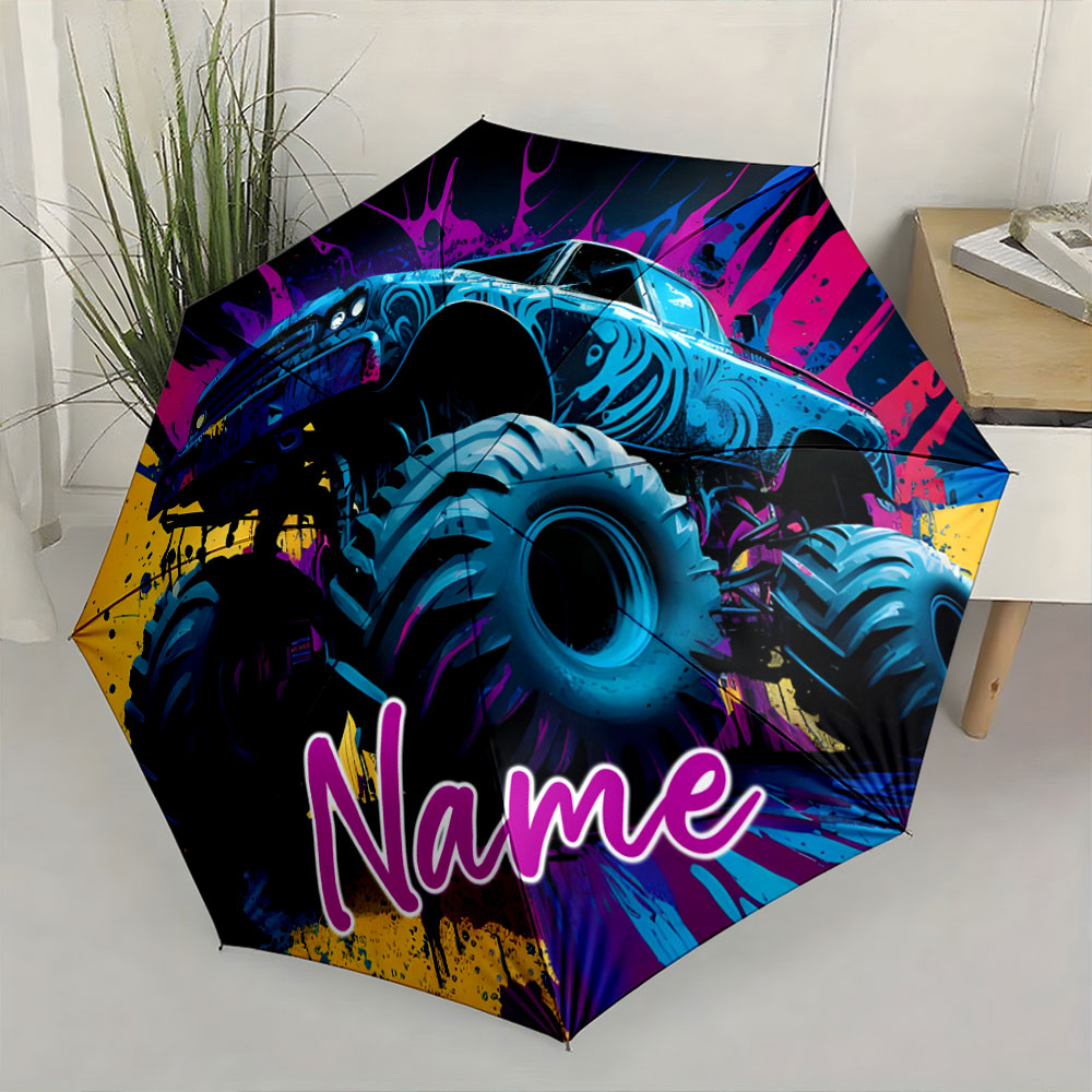 Outdoor Adventure Names - Parasol z nadrukiem Monster Truck z