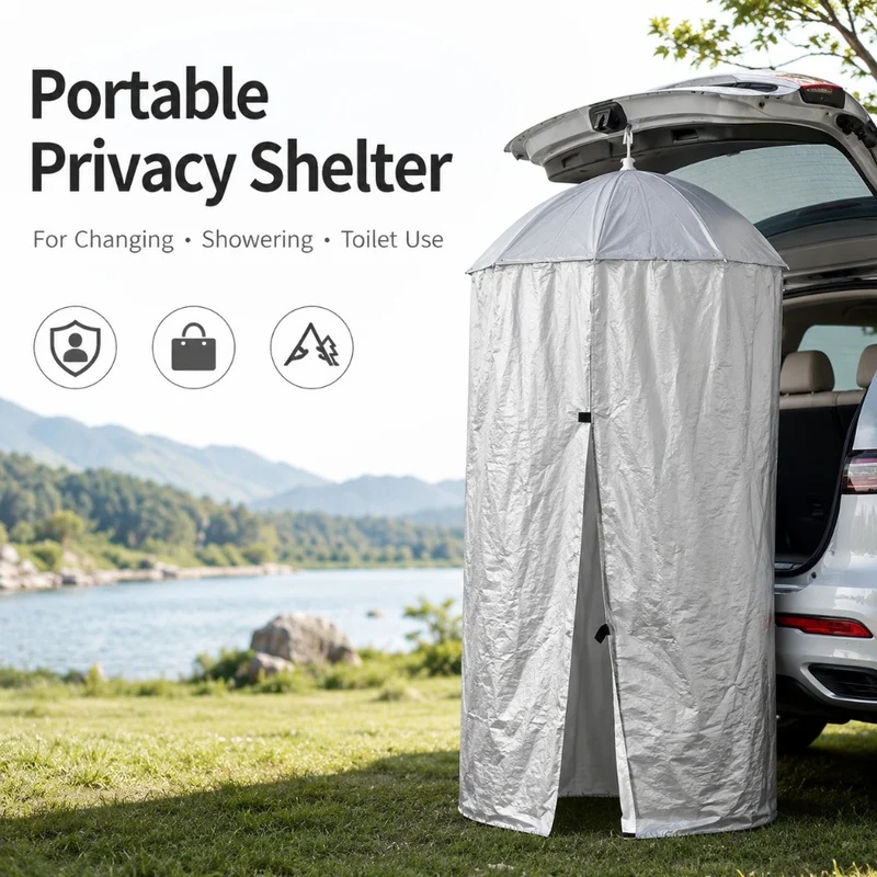 Outdoor Adventure Tent - Przenośny, składany namiot prysznicowy do użytku