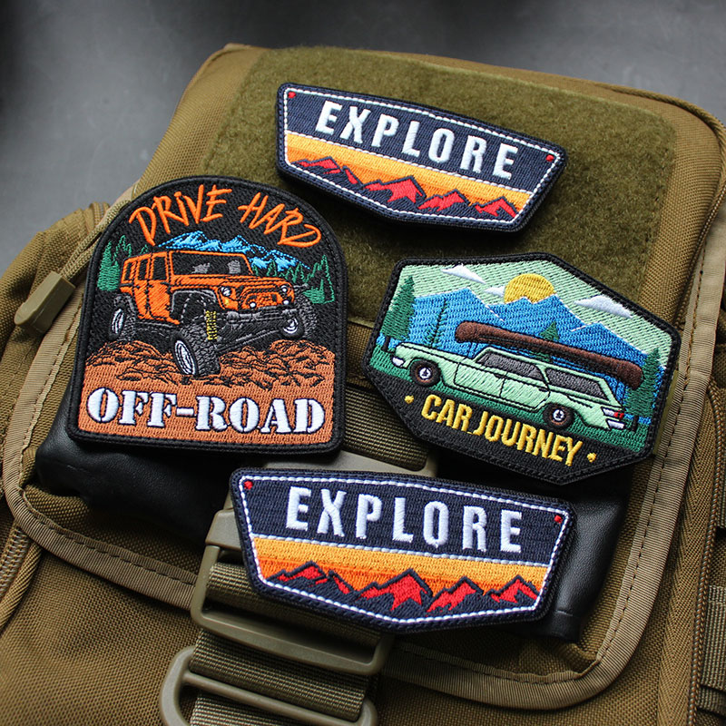 Outdoor Adventures Clothing - Haft z krajobrazem Patch Off-road odznaka