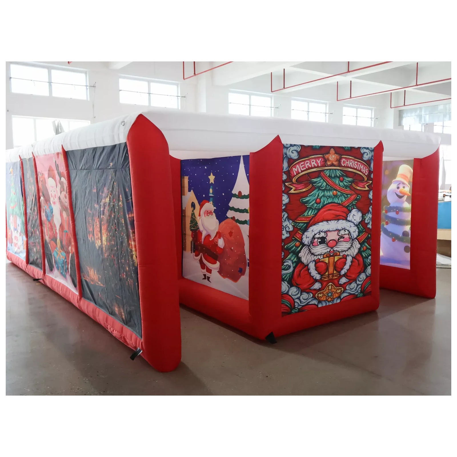 Outdoor Adventure Kids Party - Czerwony, nadmuchiwany labirynt na zewnątrz 4x6m