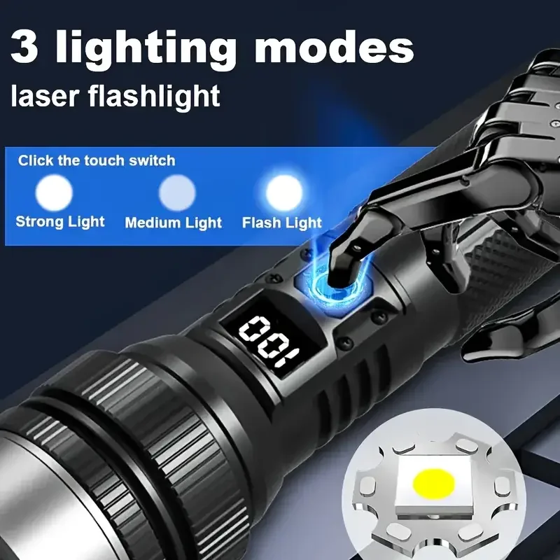 Mocna latarka LED 900000LM z f – Outdoor Adventure And Travel recenzja i cena
