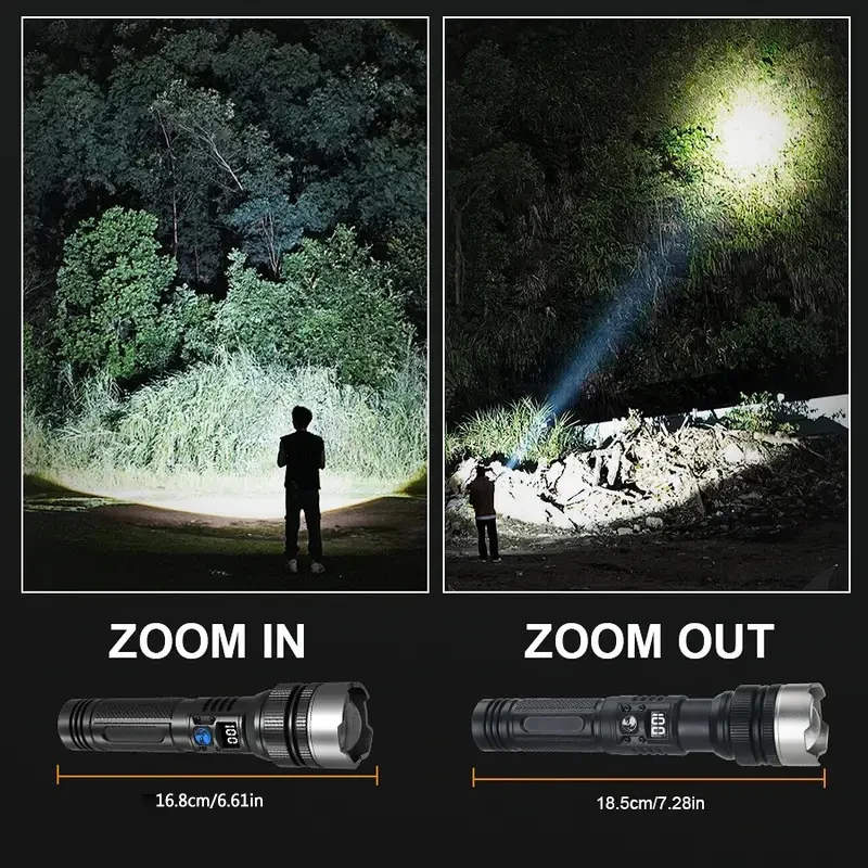 Mocna latarka LED 900000LM z f – Outdoor Adventure And Travel recenzja i cena