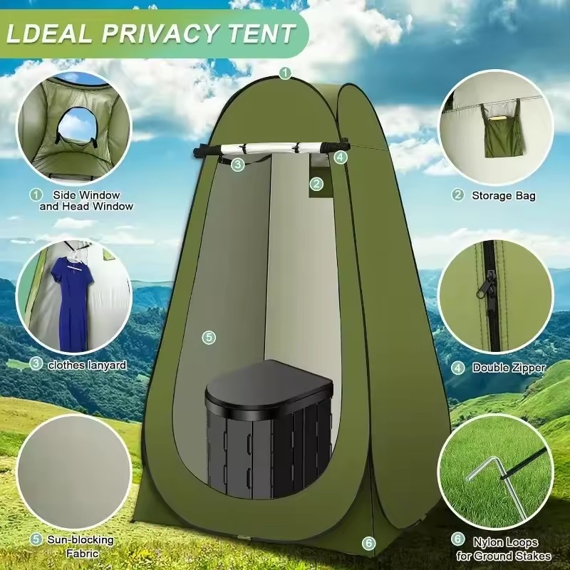 ‌ Przenośny namiot toaletowy z – Outdoor Adventure Tent recenzja i cena